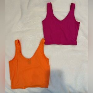 SHEIN Pink and Orange Tank Tops